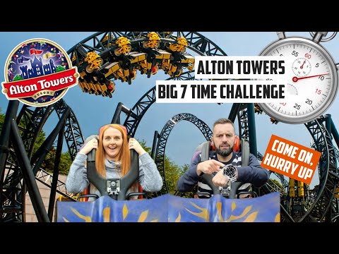 Alton Towers Rollercoaster Time Challenge - How Quick Can We Ride The Big 7 Rollercoasters