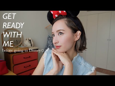 ディズニー前のGRWM💄: ミニーちゃんメイクしながらディズニートーク/バッグの中身も紹介します👜