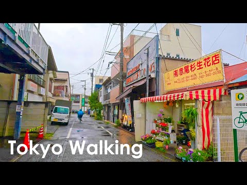 Rainy day walk in Higashimurayama, Tokyo, Japan • 4K HDR