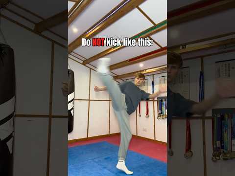 Do NOT kick like this…