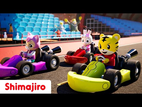 On a cars race!🏎️🏆 Left ⬅️ & Right ➡️! | Learn Directions with Shimajiro | Songs for Kids