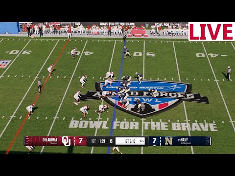 🔴LIVE 🔴OKhlahoma Sooners VS Navy Midshipmen / NCAA College Football/Armed forces bowl