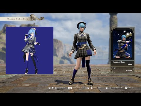 SoulCalibur 6; Hoshimachi Suisei (Hololive) custom character video guide by Zeno XC