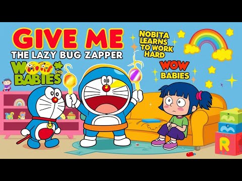 The Lazy Bug Zapper|| Nobita Learns to Work Hard||Wow Babies||Nursery song for kids||#moralstory