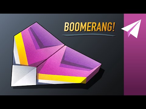 BOOMERANG PAPER AIRPLANE! How to Make a Plane that Flies Back to You — Diamond Head by Will Barron