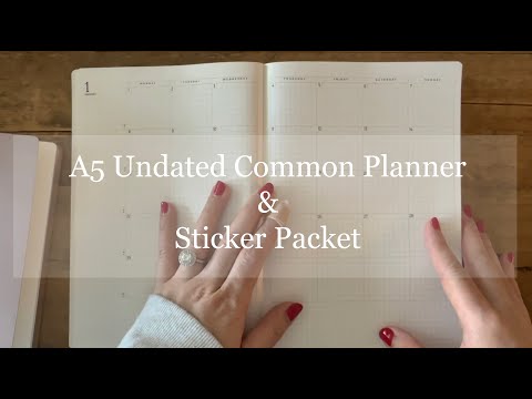 Finally Back With Another Video! | Undated Common Planner + Sticker Packet