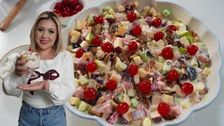 The Best Quick & Easy MEXICAN APPLE SALAD | Ensalada Navideña