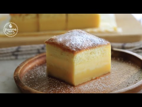 Vanilla Magic Custard Cake Recipe | 3 Layer Cake