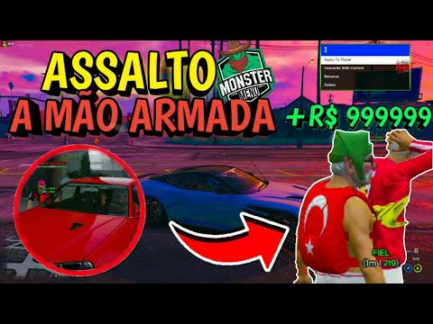 ADM NA BOTA ACAO DE RUA COM MONSTER MENU CITY NIGHT RP 18k subs ++