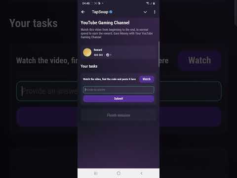 YouTube Gaming Channel | Tapswap Code | Earn Money with Your YouTube Gaming Channel