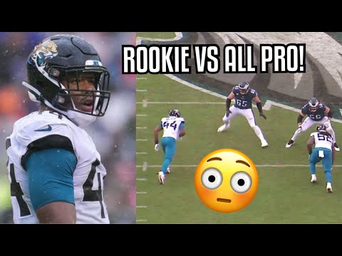 ‘ROOKIE’ Travon Walker Vs ALL PRO Lane Johnson 🔥 (OL vs DL Matchup) Jaguars Vs Eagles 2022