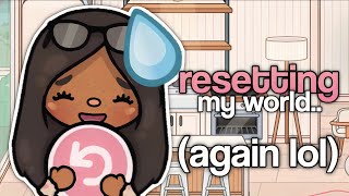 RESETTING MY TOCA WORLD (again…) | VOICED 📢 Toca life World Update