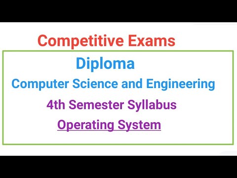 Operating System Syllabus 4th Semester Diploma CSE