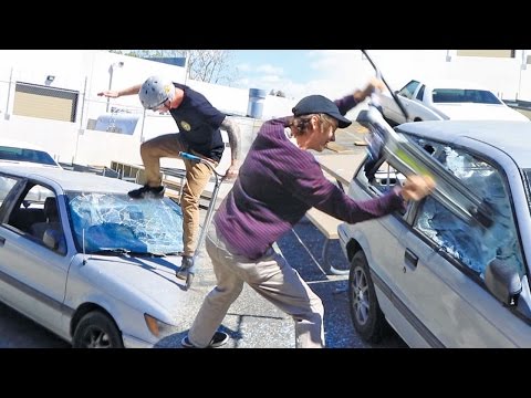 DESTROYING A CAR!!