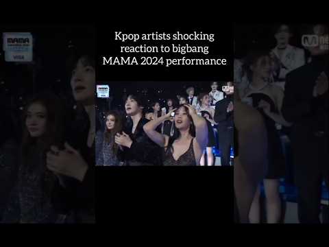 kpop artists reaction on BIGBANG mama 2024 | idol's idol 👑👑| #mama2024 #mnet #bigbang #seventeen