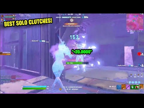 Best SOLO CLUTCHES In Fortnite HISTORY!