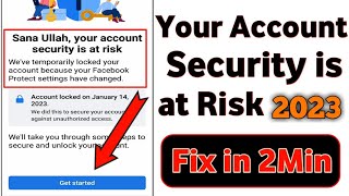 Your Account Security is at Risk | Facebook Problem 2023