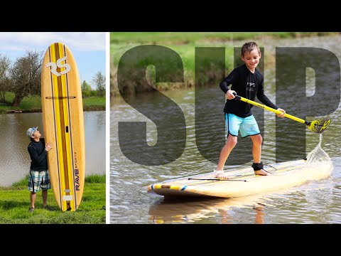 Best Paddle Board for the Family? - Rave Sports Bamboo Stand Up Paddle Board Review