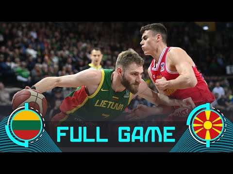 Lithuania v North Macedonia | Full Basketball Game | FIBA EuroBasket 2025 Qualifiers