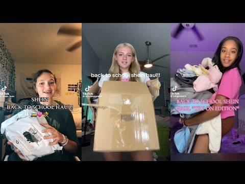 Back to school shein haul - TikTok compilation