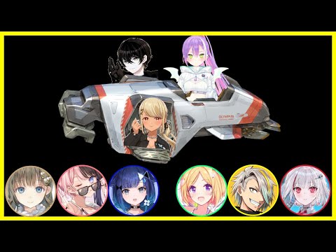 Towa shows off her driving skills during Vsaikyo practice (Qpi, Inu, Aki, Meika, dtto, Hinano)