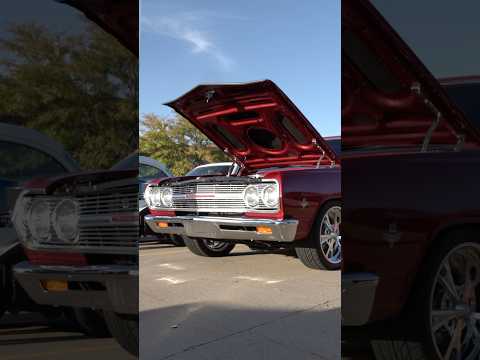 Malibu with Crystal Red Metallic Paint from a Corvette #classiccar #chevy #sbc