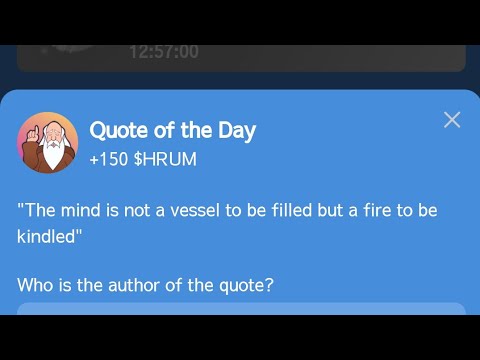 Hrum Quote of the Day 7 November ! Quote of the day Hrum ! Hrum Quote Of The Day Answer