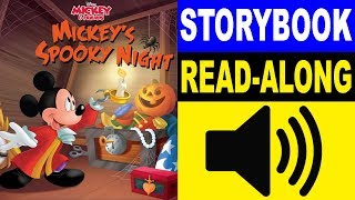 Mickey & Friends Read Along Story book | Mickey's Spooky Night | Read Aloud Story Books for Kids