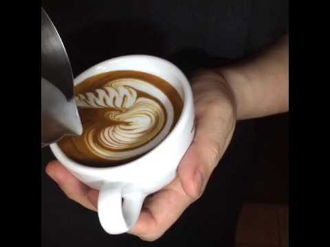 Latte art swan