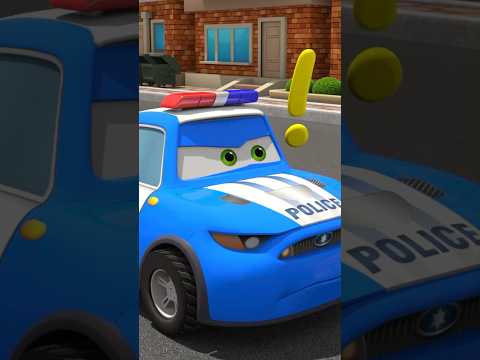 Police Car 🚓 Catches The Ghost👻 MOTORVILLE | 3D Cartoon 🏁 #carcartoon #cartoon #motorville