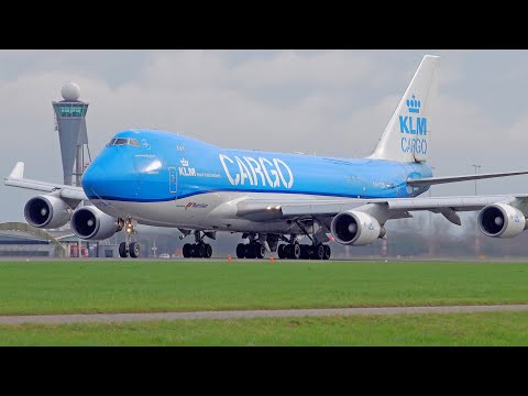 33 HEAVY LANDINGS & TAKE OFFS | A380, B747-8F, A350, B777 | Amsterdam Schiphol Airport Spotting