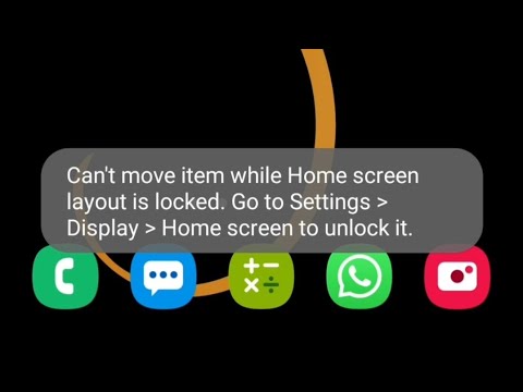 Lock || unlock home screen layout in Samsung #samsung #shorts #trendingshorts