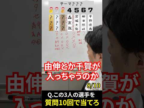 プロ野球アキネーター #森友哉 #宮城大弥 #柳田悠岐 #プロ野球 #アキネーター