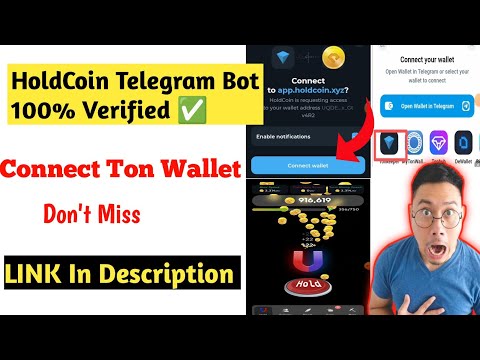 Connect ton wallet to hold coin | HoldCoin coin withdrawal kaise kare || HoldCoin