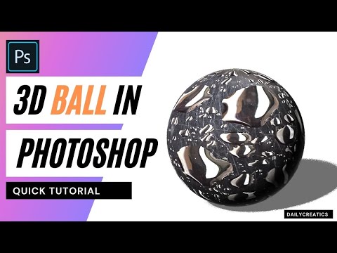 MAKE TEXTURES ON 3D SPHERES WHATTEVER YOU LIKES IN ADOBE PHOTOSHOP | QUICK TUTORIAL