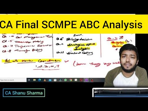 CA Final SCMPE 60+ Strategy |ABC Analysis|Watch till end every point discussed is important