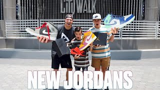 BUYING NEW JORDAN 1 RETRO SHOES WITH THEIR OWN MONEY ON VACATION | NIKE SHOE SHOPPING HAUL IN LA