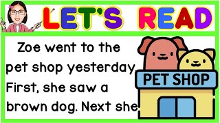 English Reading Lesson for Kids | Learn to Read | Short Story  | Practice Reading | Teacher Aya