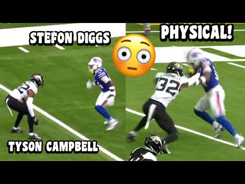 Stefon Diggs Vs Tyson Campbell 🤬 ‘PHYSICAL!’ (WR Vs CB) Bills Vs Jaguars 2023 highlights