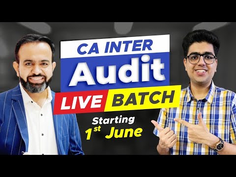 CA Inter Audit New Batch for NOV-23