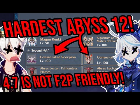 4.7 Abyss 12 is THE HARDEST YET! Best Teams, Tips, & Speedrun! Genshin Impact