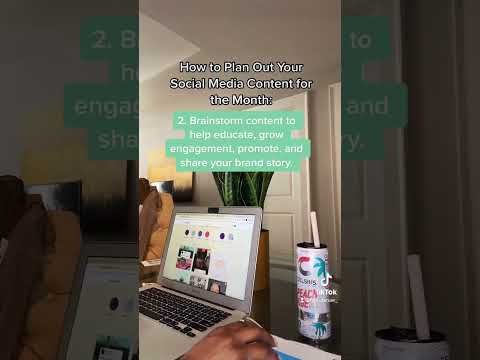 How to Plan out your Social Media content for a month! #socialmediamanagerlife #socialmediamanager