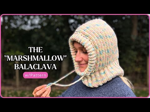 MARSHMALLOW BALACLAVA | Crochet Balaclava Tutorial | Balaclava Pattern