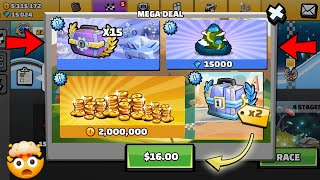 🤯 MEGA SHOPPING !! 15X EPIC CHESTS 15000 GEMS & MORE !! IN - Hill Climb Racing 2