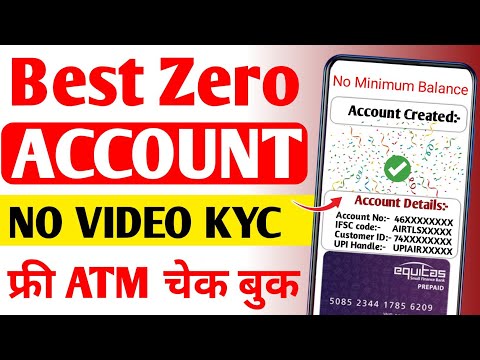 Zero balance account without kyc | equatis bank account opening | best zero balance bank account |