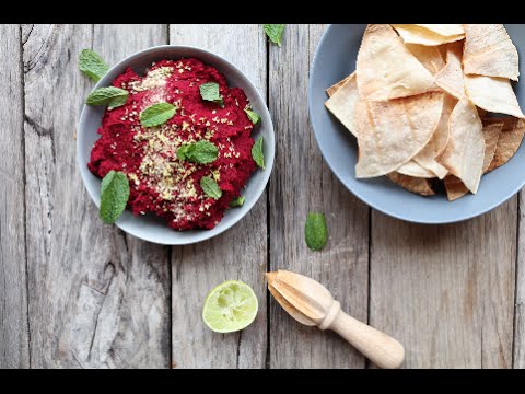 BEETROOT MINT & CUMIN HUMMUS | EASY VEGAN & HEALTHY