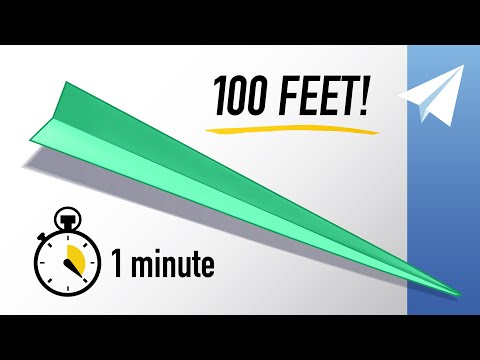 How to Make an EASY Paper Airplane in 1 Minute (60 seconds) — Flies REALLY Far