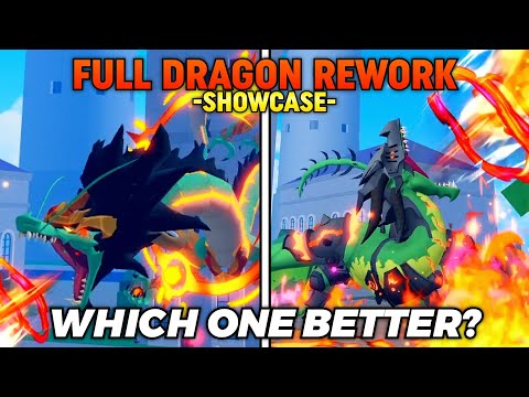 🐲 Full Dragon Rework Showcase! (+PvP Clip)【Blox Fruits】