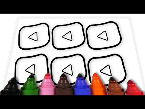 🖍️🎨 YouTube Kids Logo Coloring Page: Color Your Favorite Streaming Platform! 📺👦👧