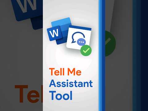 Using the TELL ME ASSISTANT on Word [Quick Tutorial]